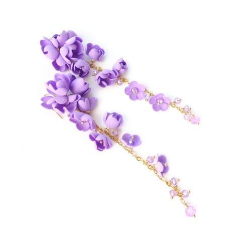 849 Lilac Konwalia liliowe długie kolczyki kwiaty ANUI (4).jpg