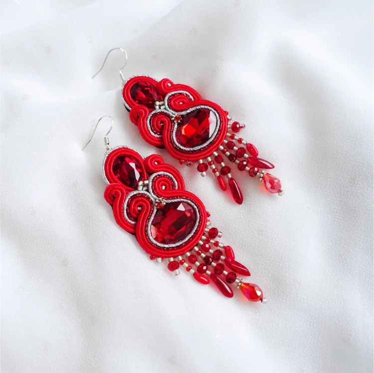 407 Marshal Silver ANUI Red soutache earrings  (2).jpg