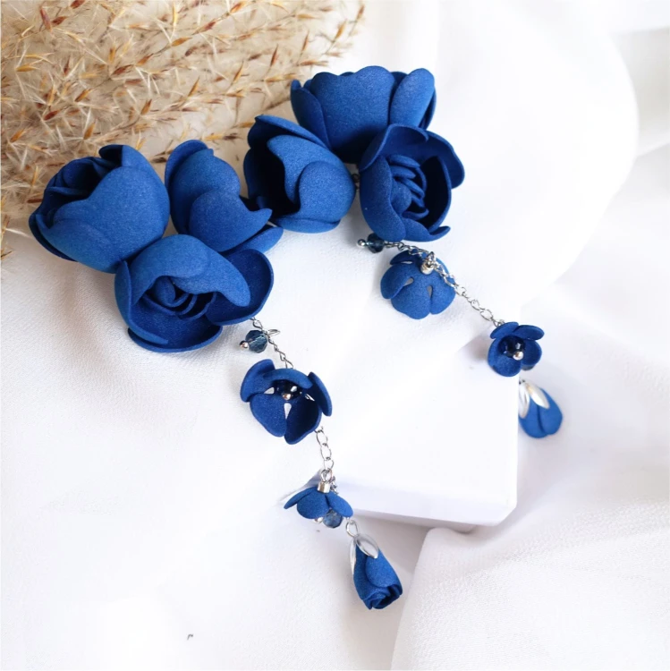 855 niebiesko srebrne kolczyki kwiaty BlueSilver Gardenia ANUI (04).jpg