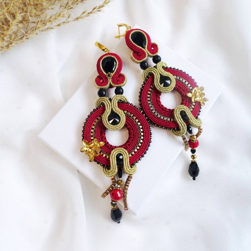 301 Marshal Gold ANUI red soutache earrings (10).jpg