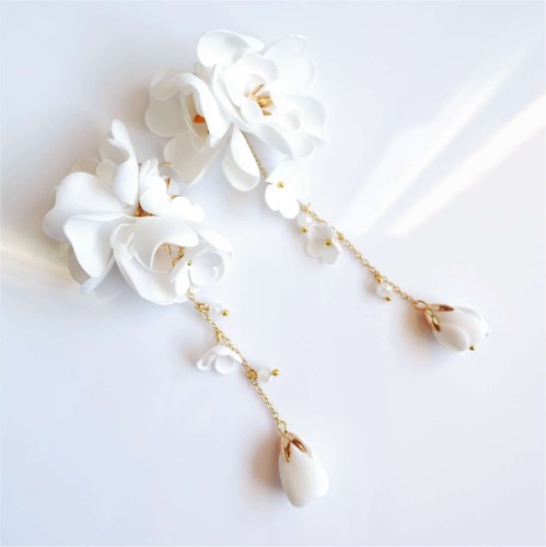 855 białe kolczyki kwiaty White Gardenia ANUI (2).jpg